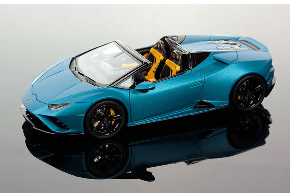 LOOKSMART LS521A 1/43 Lamborghini Huracan Evo RWD Spyder Blu Mehit