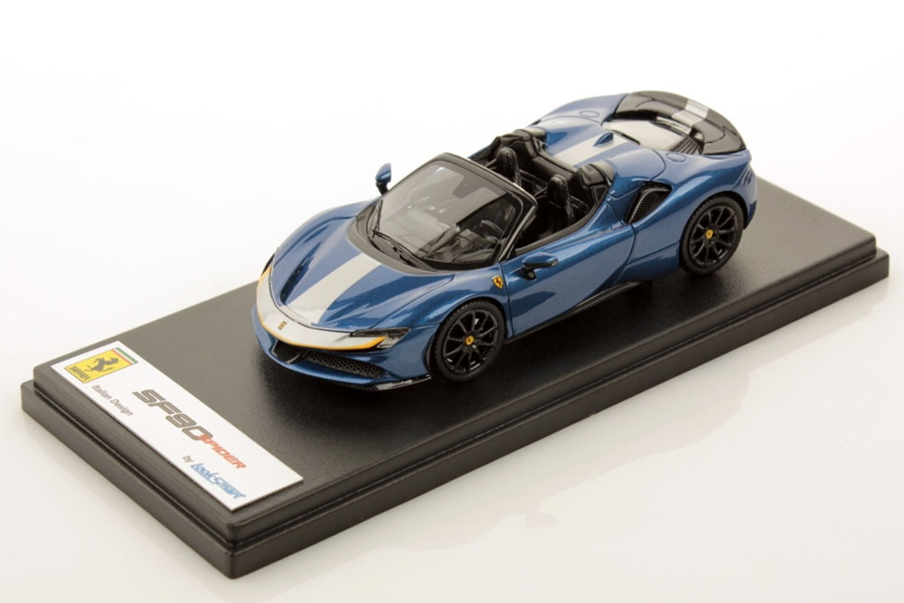 LOOKSMART LS522B 1/43 Ferrari SF90 Spider Blu Elettrico