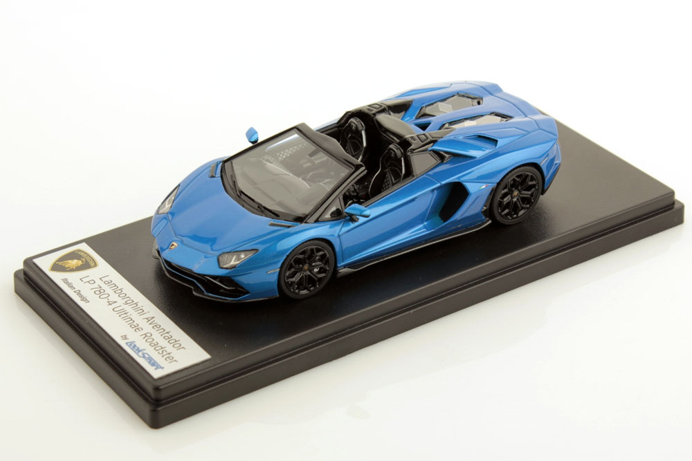 LOOKSMART LS532A 1/43 Lamborghini Aventador LP780-4 Ultimae Roadster Blu Tawaret