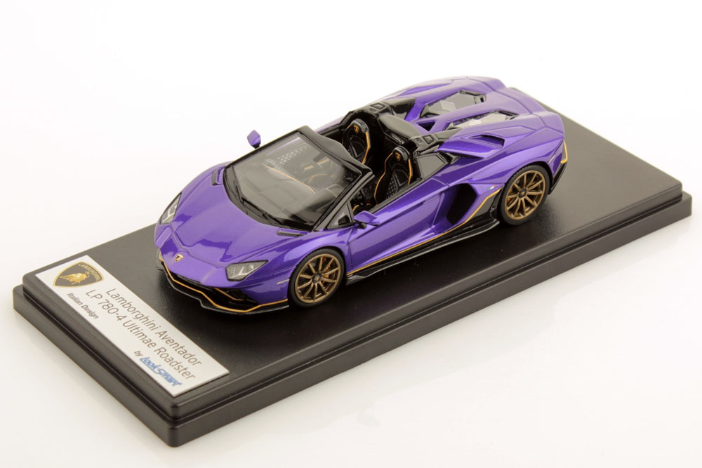 LOOKSMART LS532B 1/43 Lamborghini Aventador LP780-4 Ultimae Roadster Viola Pasifae