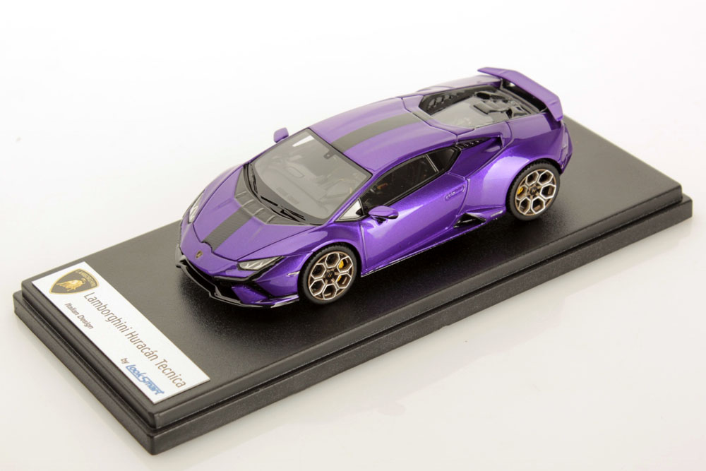 LOOKSMART LS536F 1/43 Lamborghini Huracan Tecnica Viola Pasifae / Black Livery