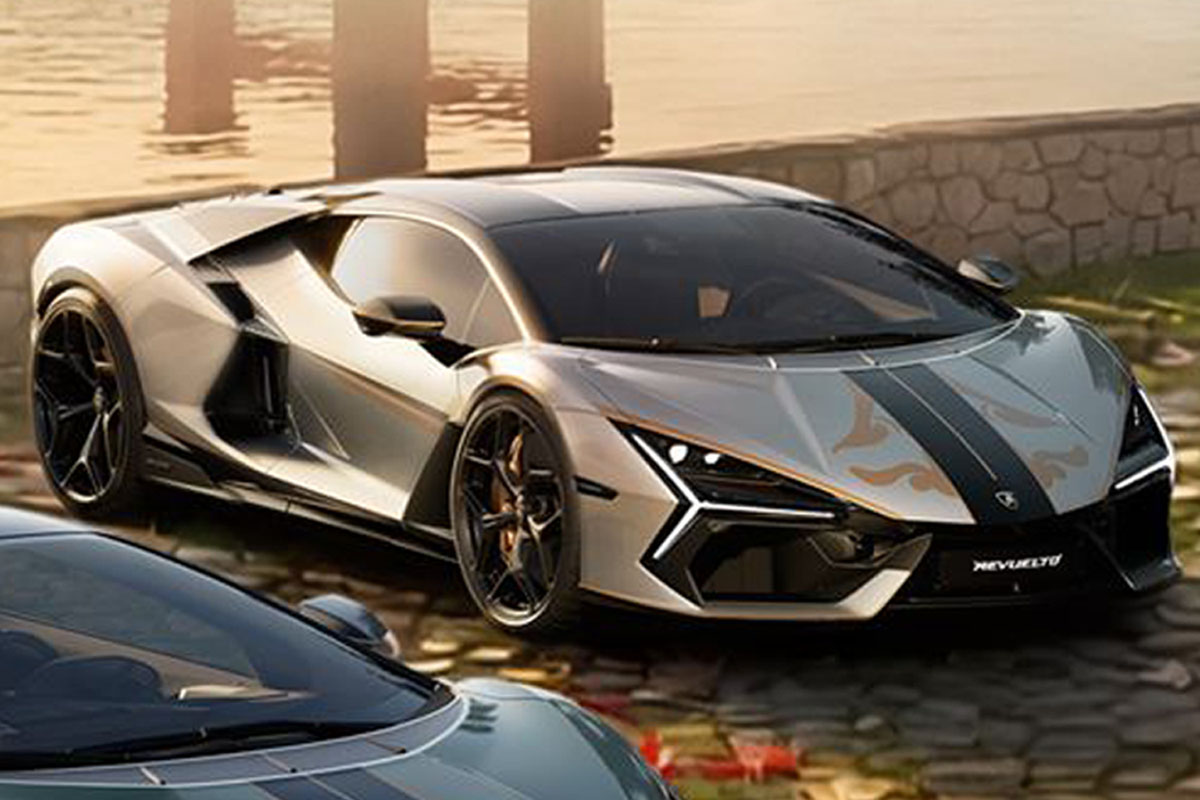 ** 予約商品 ** LOOKSMART LS543IMD 1/43 Lamborghini Revuelto Impavido Grigio Artis with Livery Nero Noctis / Bronzo Oreadi (Shiny Finishing)