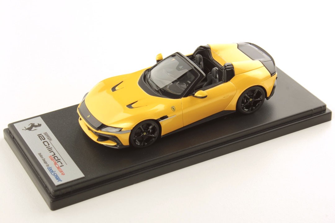 ** 予約商品 ** LOOKSMART LS556E 1/43 Ferrari 12 Cilindri Spider Giallo Tristrato