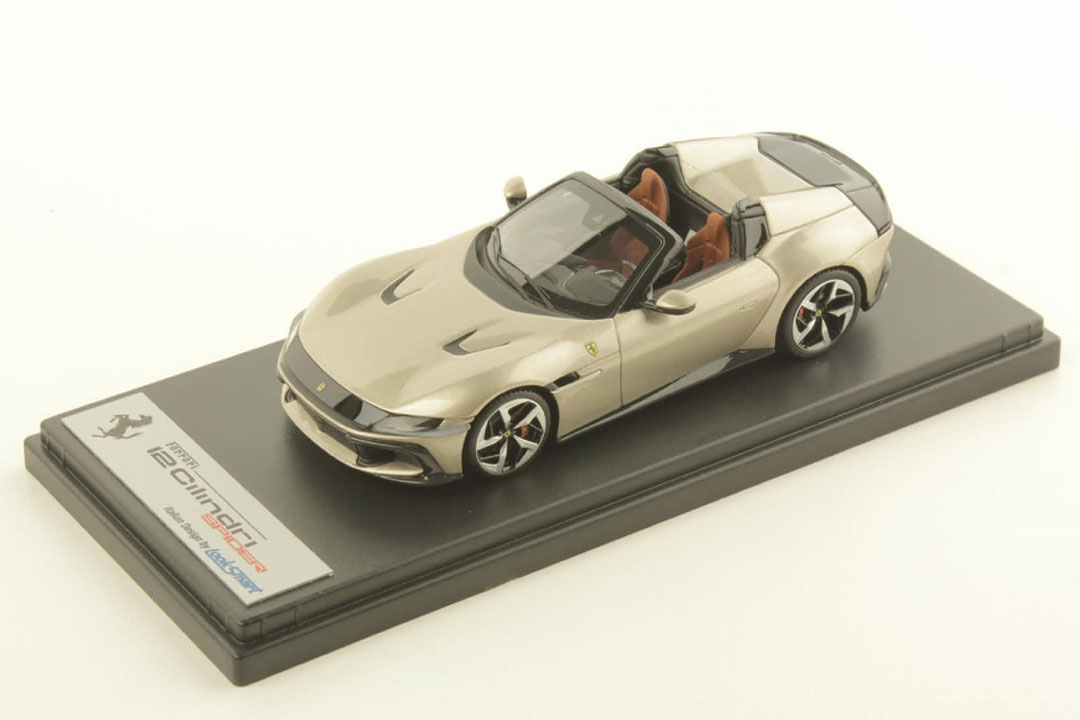 ** 予約商品 ** LOOKSMART LS556J 1/43 Ferrari 12 Cilindri Spider Grigio Ingrid