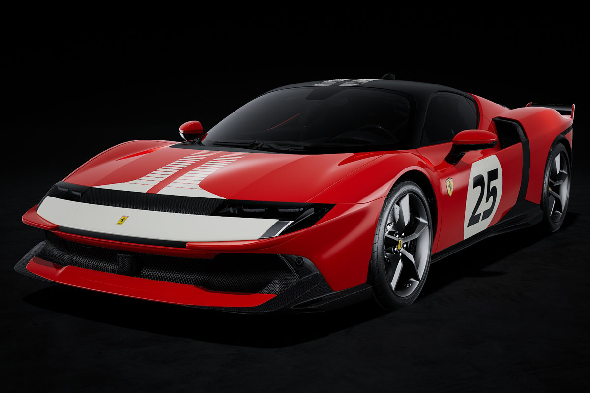 ** 予約商品 ** LOOKSMART LS562D 1/43 Ferrari 849 Testarossa Rosso Fiammante Assetto Fiorano