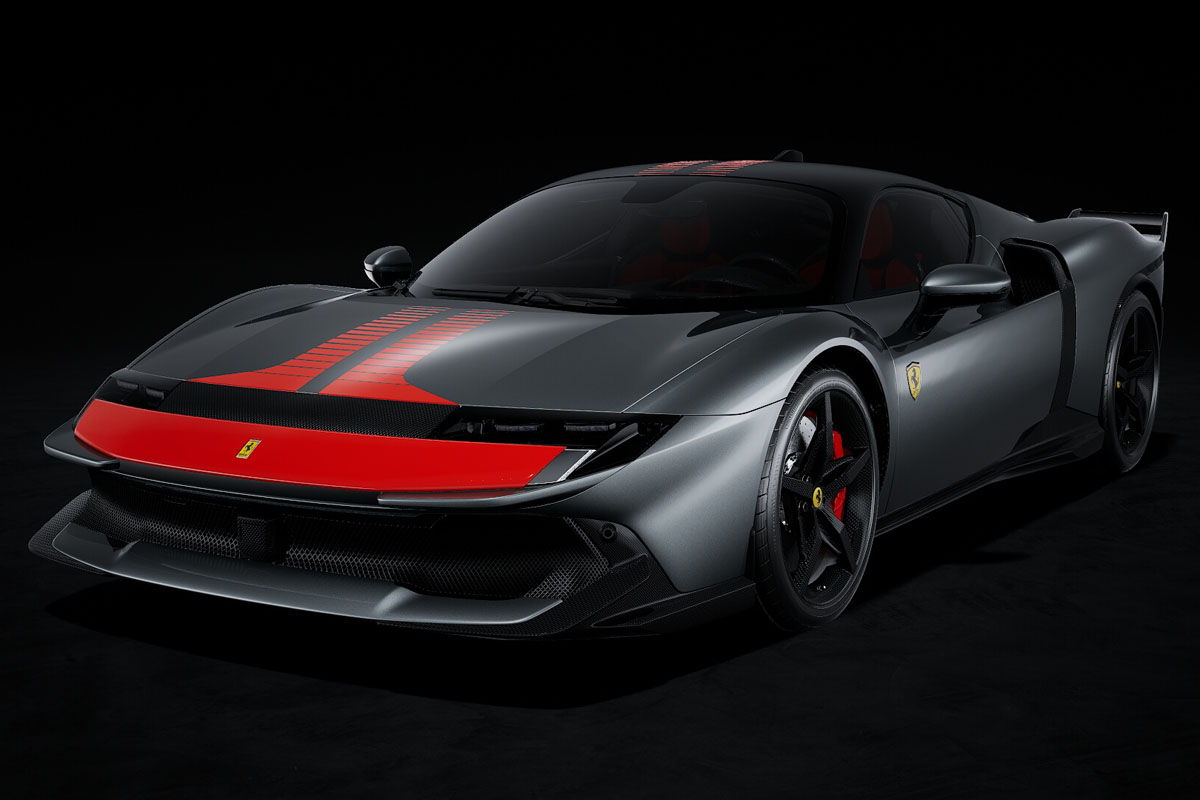 ** 予約商品 ** LOOKSMART LS562H 1/43 Ferrari 849 Testarossa Grigio GTS Assetto Fiorano