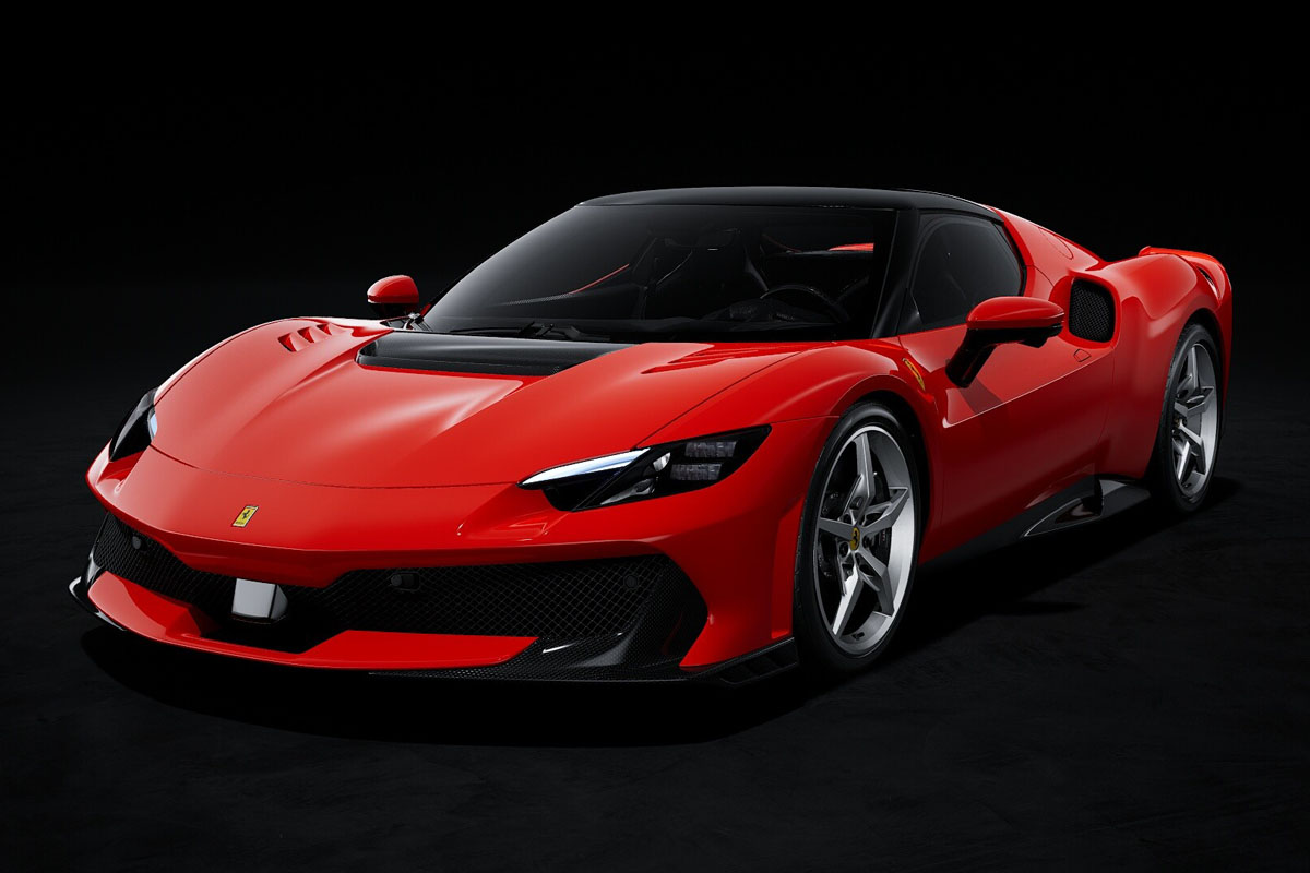 ** 予約商品 ** LOOKSMART LS564B 1/43 Ferrari 296 Speciale Rosso Corsa / Black Roof