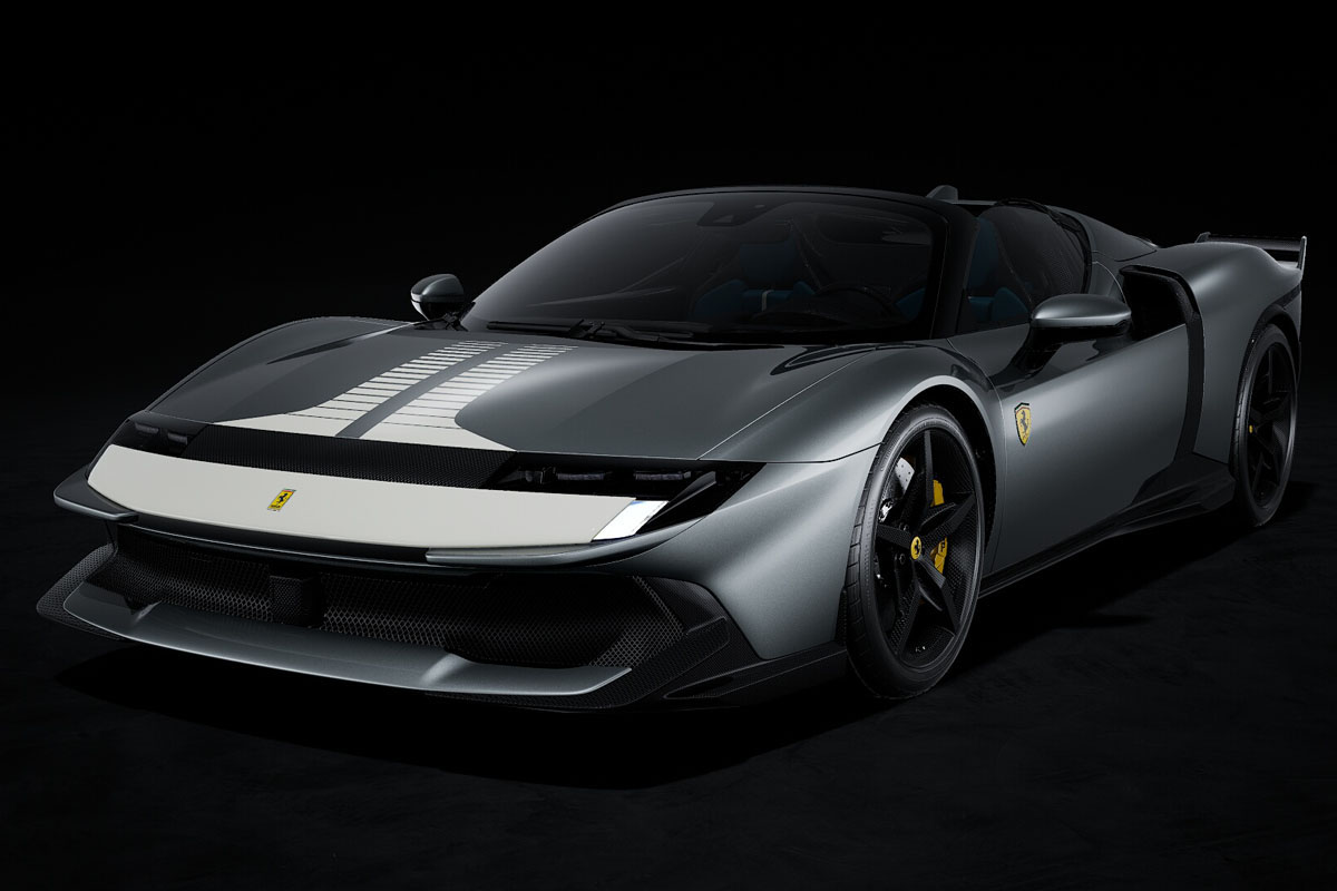 ** 予約商品 ** LOOKSMART LS566C 1/43 Ferrari 849 Testarossa Spider Grigio Competizione Assetto Fiorano