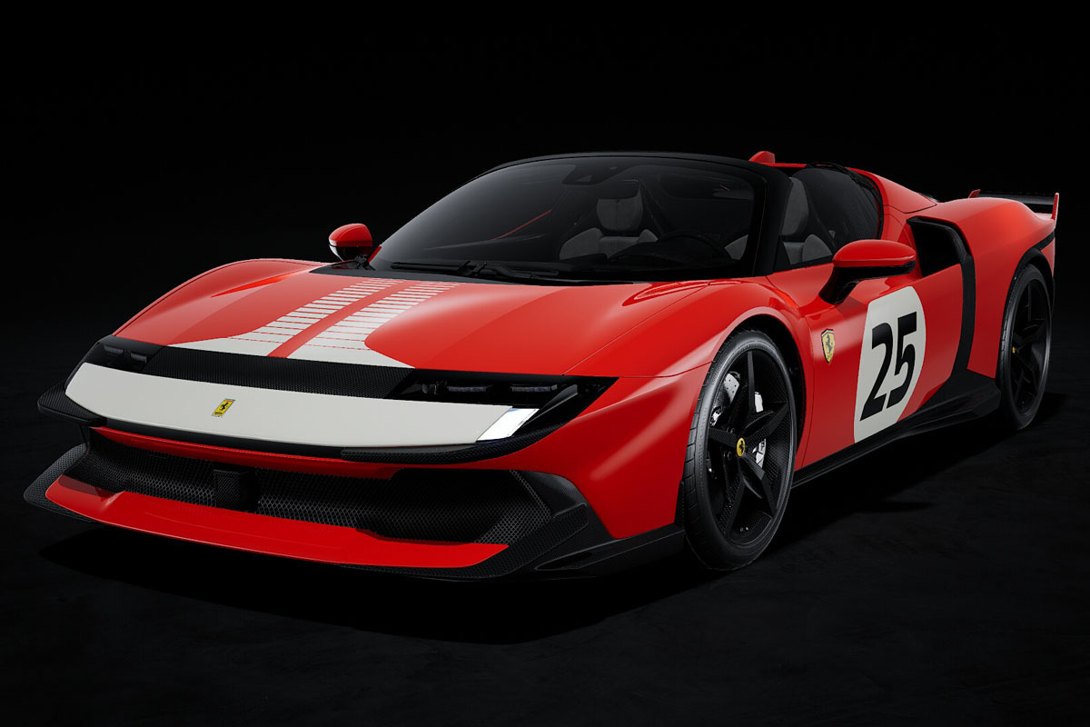 ** 予約商品 ** LOOKSMART LS566D 1/43 Ferrari 849 Testarossa Spider Rosso Corsa Assetto Fiorano