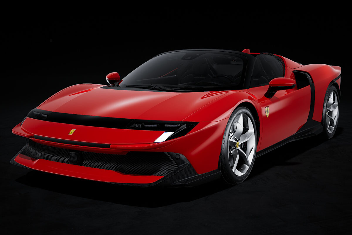 ** 予約商品 ** LOOKSMART LS566E 1/43 Ferrari 849 Testarossa Spider Rosso Fiammante