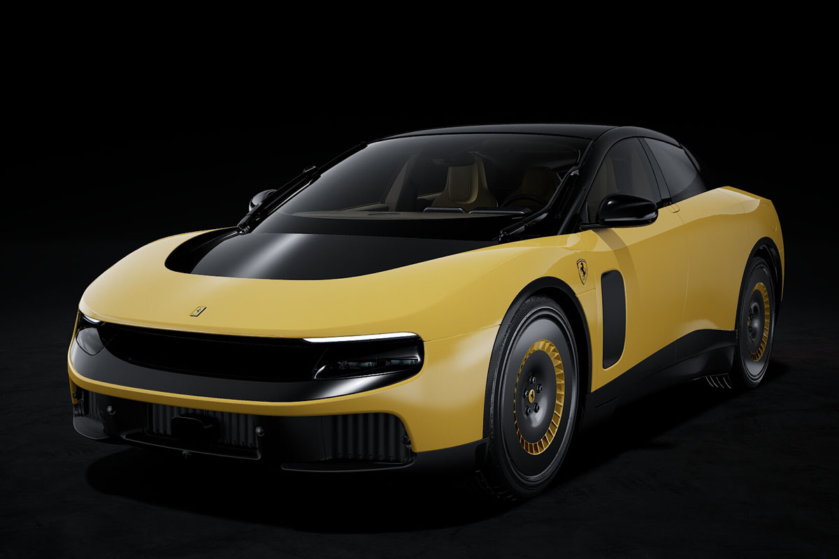 ** 予約商品 ** LOOKSMART LS568B 1/43 Ferrari Luce - Giallo Luce