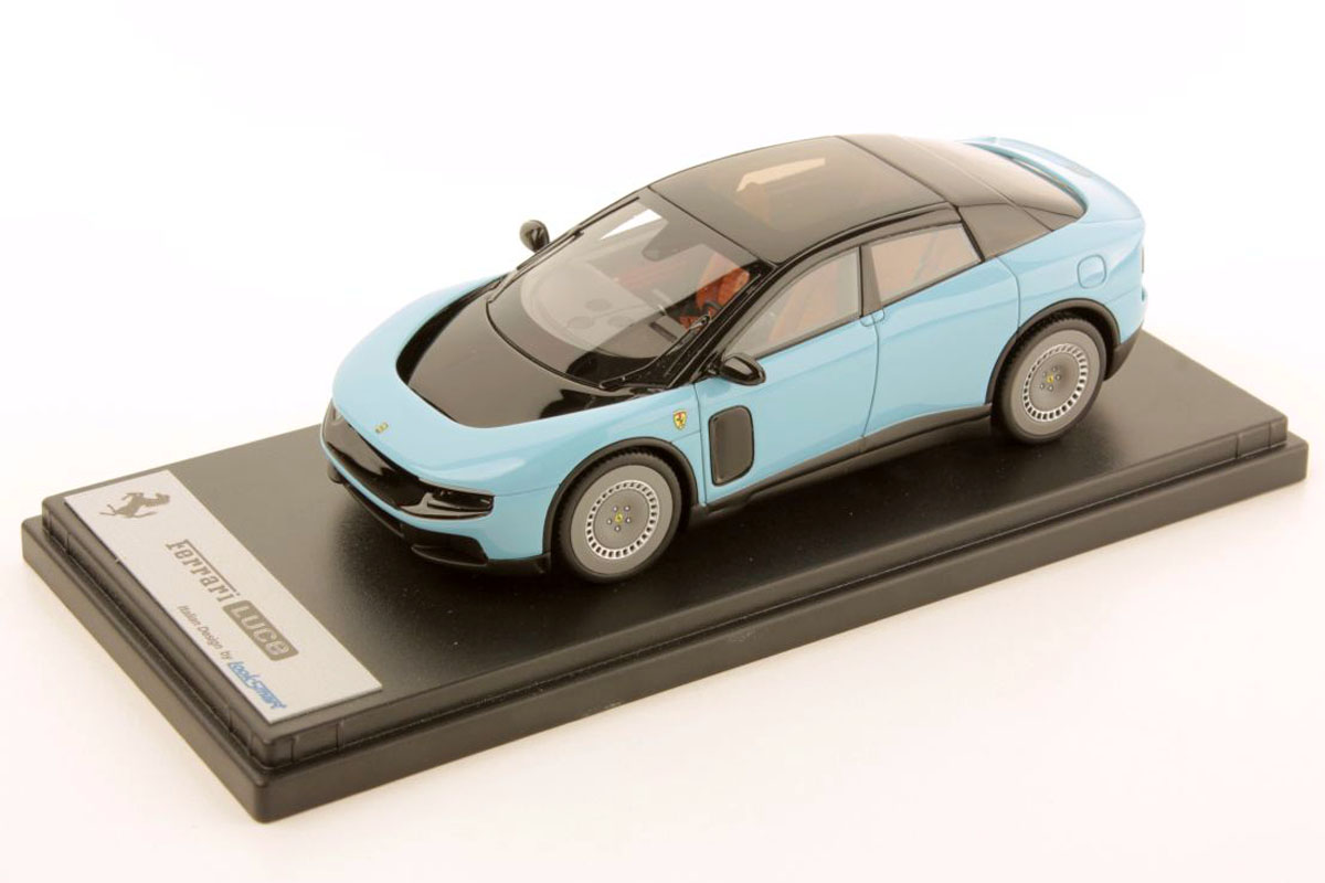 ** 予約商品 ** LOOKSMART LS568SW 1/43 Ferrari Luce - Azzurro La Plata with Turbina Diamantato Wheels