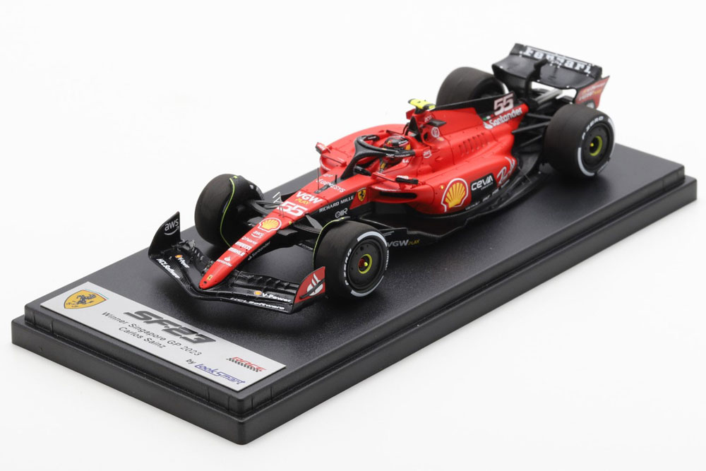 ** 予約商品 ** LOOKSMART LSF1054 1/43 Ferrari SF-23 Winner Singapore GP #55 C.Sainz