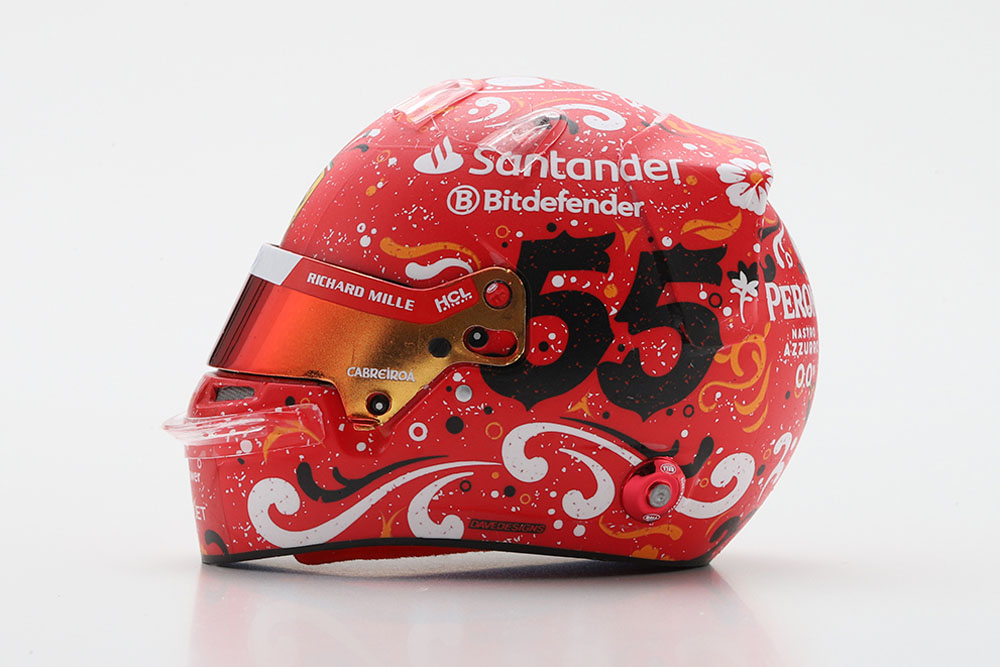 LOOKSMART LSHEL007 1/5 Helmet Carlos Sainz Mexican GP Winner 2024