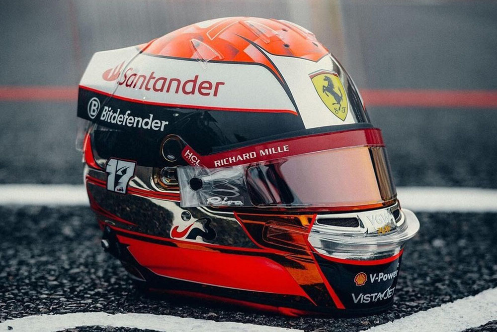 ** 予約商品 ** LOOKSMART LSHEL025 1/5 Helmet Charles Leclerc Scuderia Ferrari HP  Japanese GP 2024