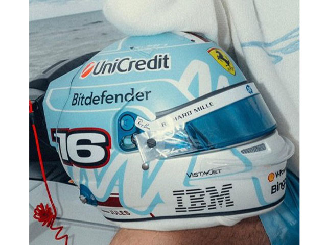 ** 予約商品 ** LOOKSMART LSHEL034 1/5 Helmet Charles Leclerc Miami GP 2026