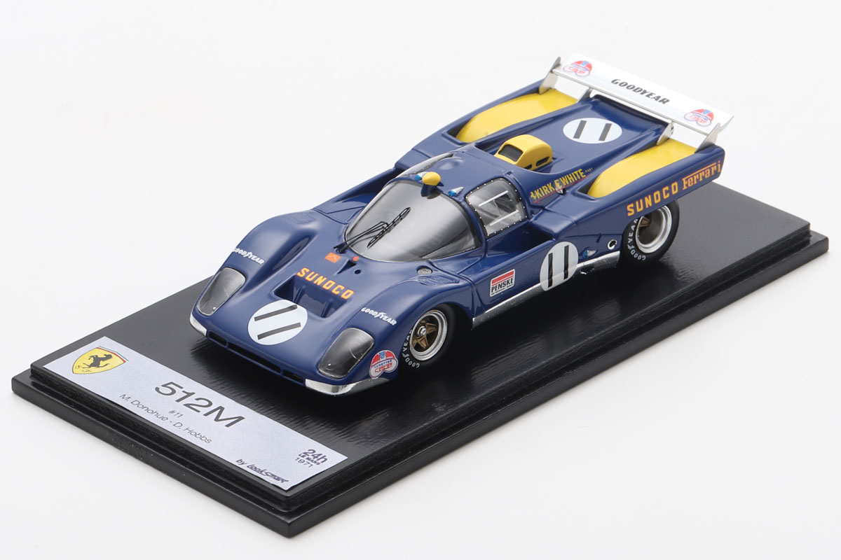 ** 予約商品 ** LOOKSMART LSLM203 1/43 Ferrari 512M No.11 Le Mans 24H 1971 M.Donohue - D.Hobbs