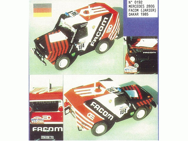 MINI Racing 192 Mercedes 280GE FACOM Paris Dakar 84