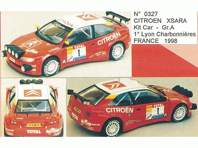 MINI Racing 327 Citroen XSARA kit car Gr.A Lyon Charbon. 98