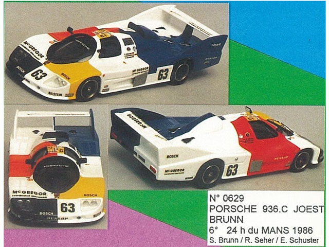 MINI Racing 629 Porsche 936.C JOEST BRUNN LM 86 n.63