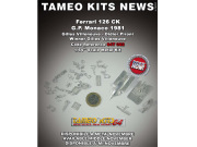 TAMEO kit 64T002 1/64 Ferrari 126CK Monaco GP 1981