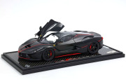 BBR BBR182239A 1/18 La Ferrari Matt Black / Red Stripe Limited 200pcs （ケース付）