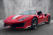 ** 予約商品 ** BBR Deluxe C218C4DL 1/43 Ferrari 488 Pista Spider Rosso Corsa / Italian stripe