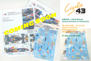 Cigale 43 Decal CDS039 1/43 Red Bull RB1 Cosworth Monaco GP 2005 【メール便可】