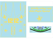 Museum collection D1136 1/8 Lotus 97T Logo1 Decal (DeAgostini) 【メール便可】