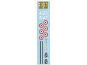 ** 予約商品 ** Museum collection D1174 ディフォルメ戦闘機 F-104 Ferrari Decal (AFV CLUB) 【メール便可】