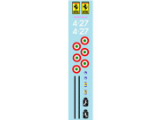 Museum collection D1174 ディフォルメ戦闘機 F-104 Ferrari Decal (AFV CLUB) 【メール便可】