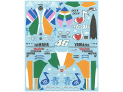 ** 予約商品 ** Museum collection D1176 1/12 Yamaha YZR-M1 FIAT500 Decal (Platz) 【メール便可】