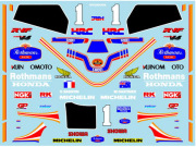 Museum collection D835 1/12 Honda RVF750 1987 Rothmans Decal (Tamiya) 【メール便可】