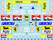 Museum collection D858 1/12 Ferrari 641/2 Decal (Tamiya) 【メール便可】