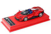 BBR Deluxe C267ADL Ferrari Daytona SP3 Red Metallic (Red Leather Base) Limited 80pcs