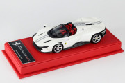 BBR Deluxe C267BDL Ferrari Daytona SP3 Bianco Italia Opaco (Red Leather Base) Limited 40pcs