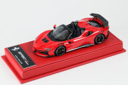 BBR Deluxe C286BDL 1/43 Ferrari SF90XX Spider Rosso Corsa (Red Leather Base)  Limited 30pcs