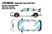 ** 予約商品 ** EIDOLON EM674A Honda Civic Type R (FL05) 2022 Championship White