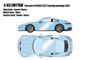 ** 予約商品 ** EIDOLON EM776B Porsche 911(992) GT3 Touring package 2021 Azzurro Thetys