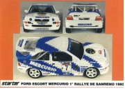 STARTER FOR007 Ford Escort MERCURIO San Remo 1993 winner