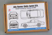 Hobby Design HD02_0474 1/24 Alfa Romeo Giulia Sprint GTA Detail-up Set for Tamiya