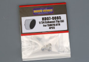 Hobby Design HD07_0085 1/24 Exhaust Tip (A) For Tamiya GTR R35
