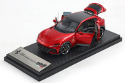 ** 予約商品 ** BBR HE43001B Ferrari Purosangue Rosso Magma (Diecast Full Open)