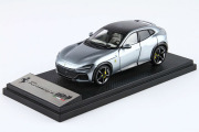 BBR HE43002A Ferrari Purosangue Panoramic Roof Grigio Titanio (Diecast Full Open)