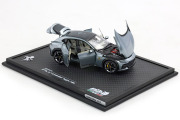 BBR HE43002AST 1/43 Ferrari Purosangue Panoramic Roof Grigio Titanio (Diecast Full Open) Limited 75pcs