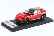 BBR HE43002B Ferrari Purosangue Panoramic Roof Rosso Corsa (Diecast Full Open)