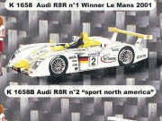 PROVENCE K1658b Audi R8 n.2 sport north america LM 2001