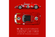 【お取り寄せ商品】HIRO K837 1/12 1000SP LM 1969 #51 M.Zanetti / U.Locatelli