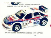 JPS KP182 DAEWOO PROMETECH ANDROS 1999 (N°11) プリペイントキット