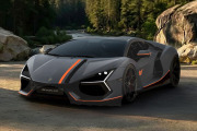 ** 予約商品 ** MR collection LAMBO058NA63D 1/18 Lamborghini Revuelto NA63 Grigio Acheso with Livery Arancio Xanto - Nero Nemesis Limited 63pcs